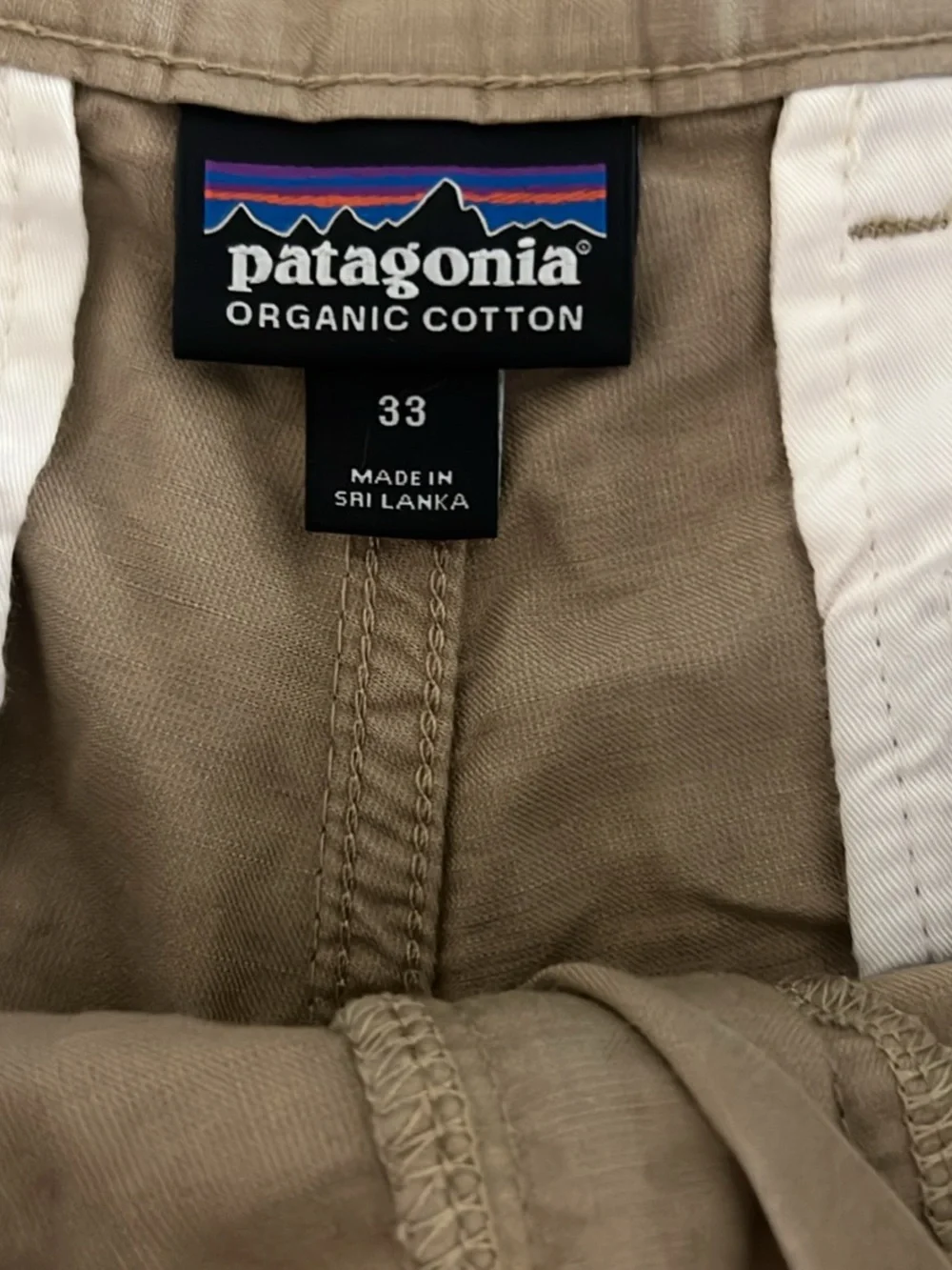 Patagonia Men’s Beige/Tan Shorts 33x5